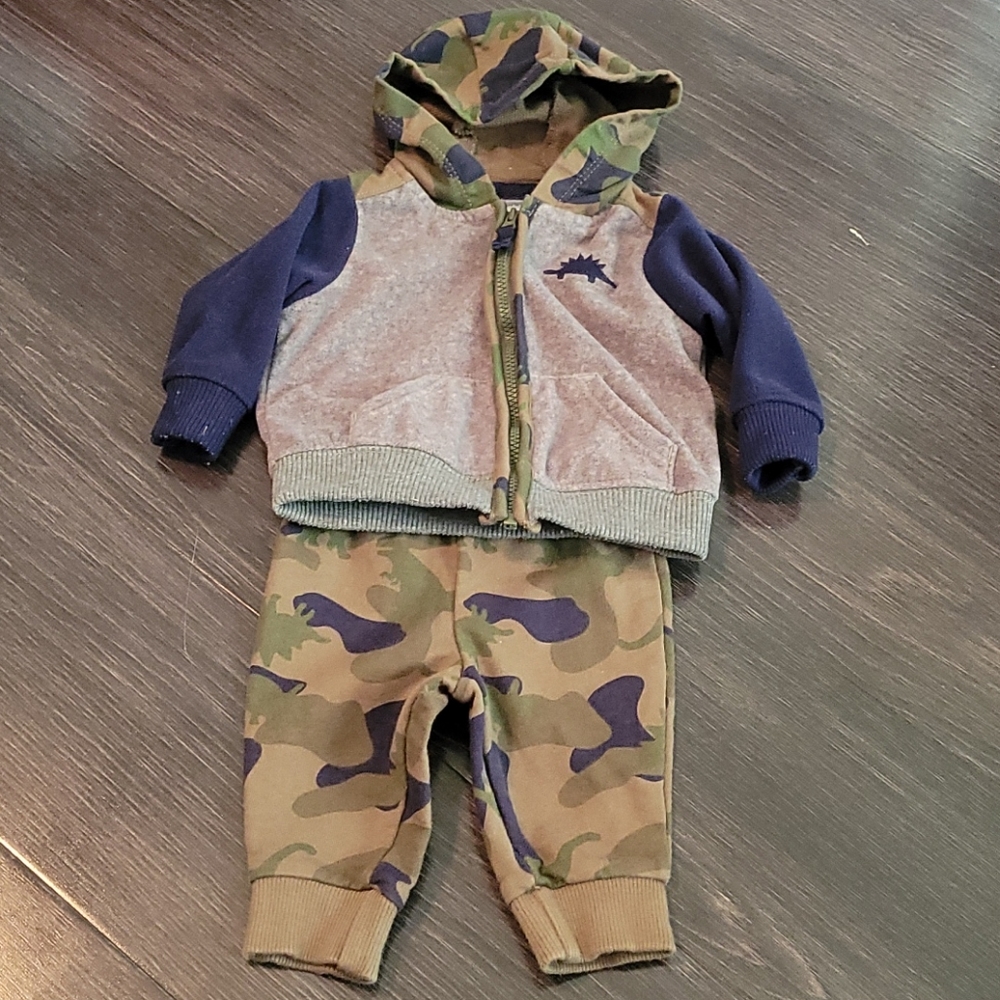 Baby boy hooded jacket & pant set